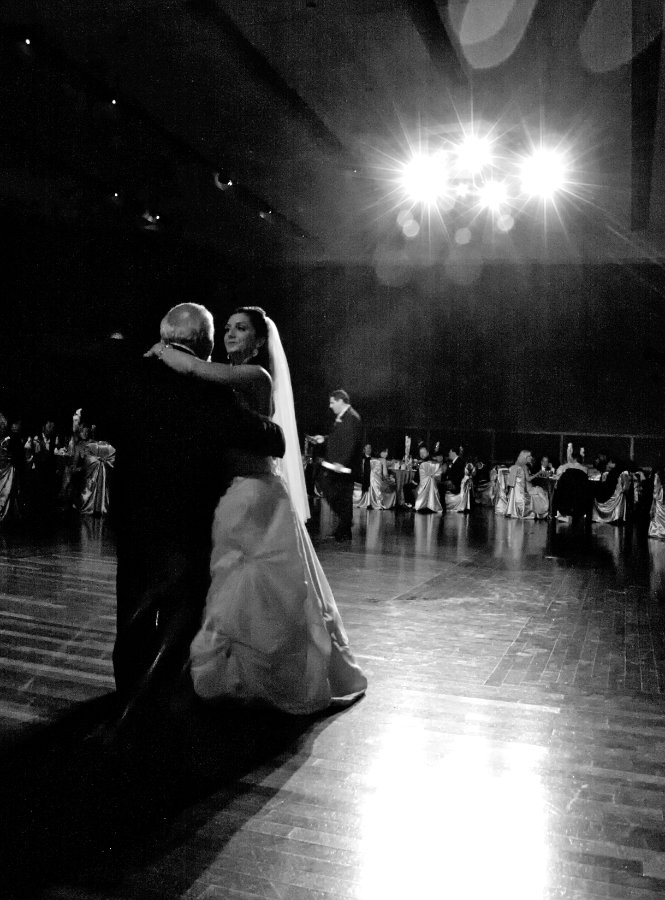 Bride dancing with her father in Toronto.