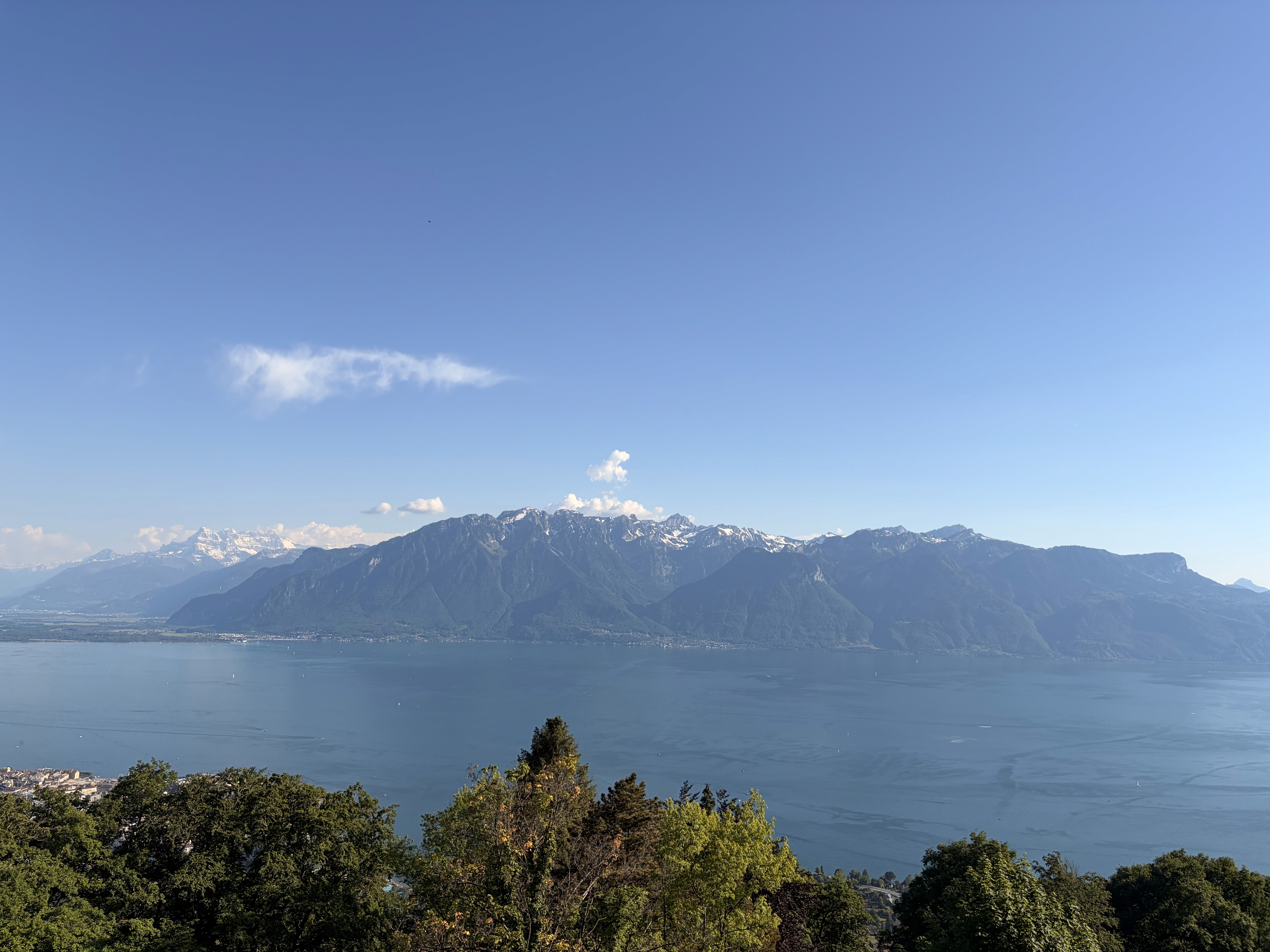 Aerial view of Geneva and Lac Léman