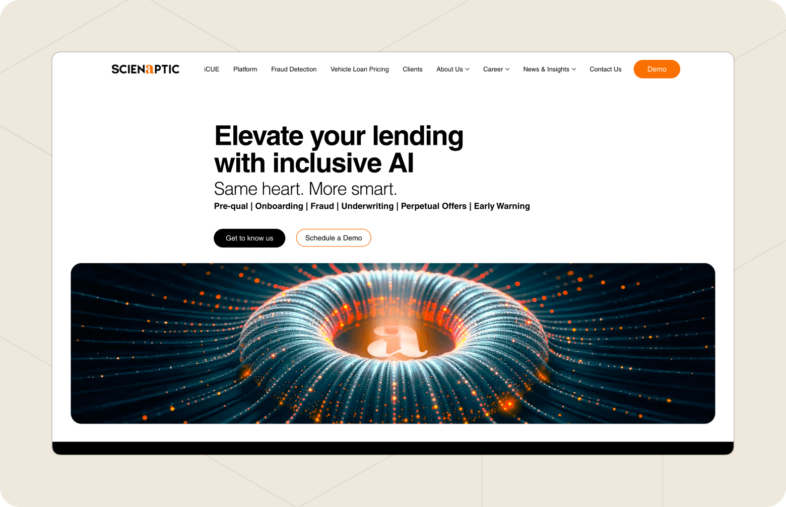 Scienaptic homepage