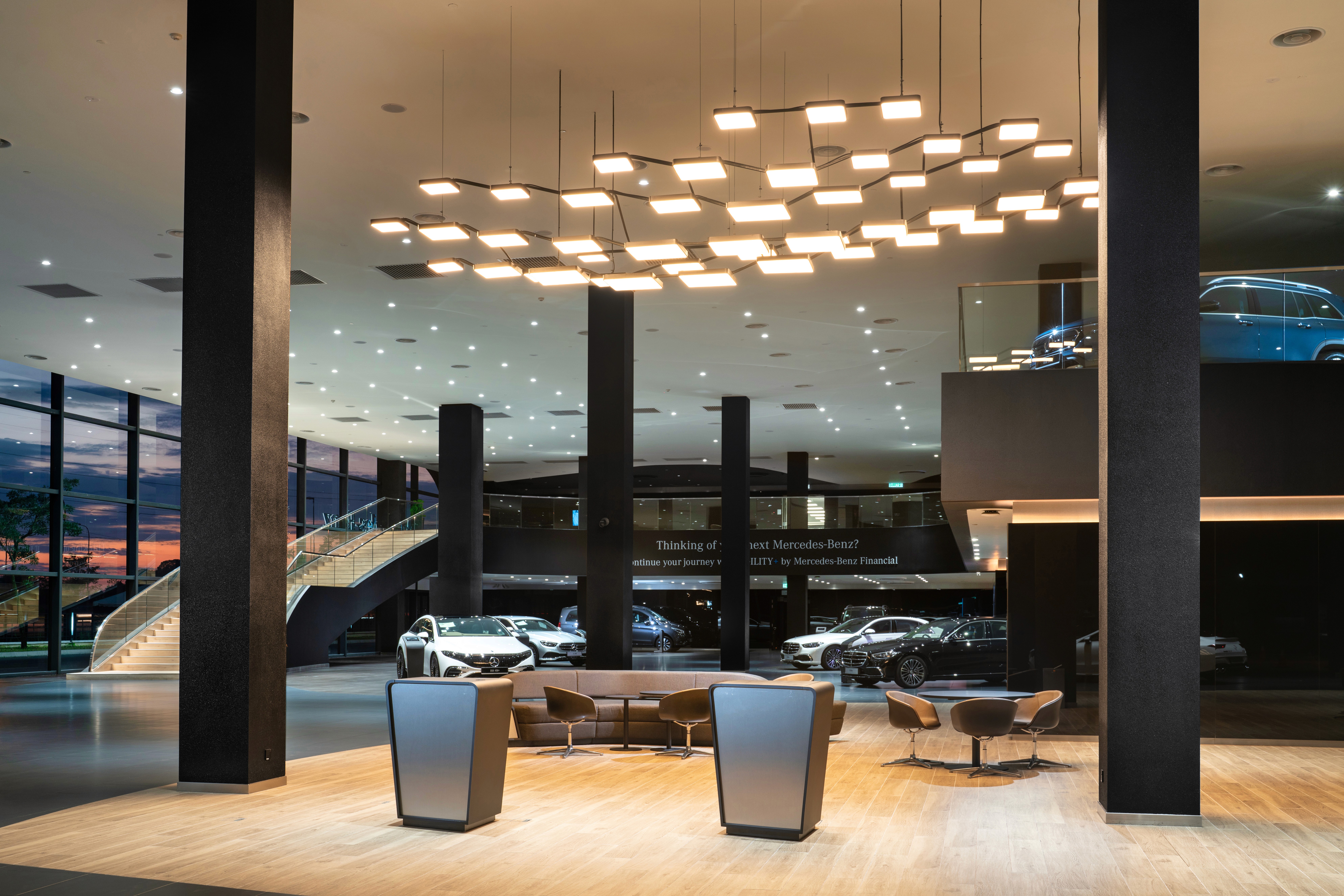 Interior view of Mercedes-Benz 3S Bukit Tinggi project by Asima Architects