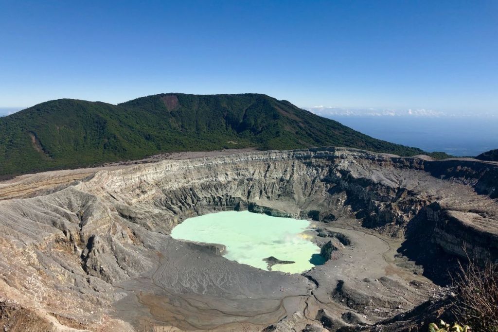 Volcanic crater, Poás Volcano National Park, Costa Rica