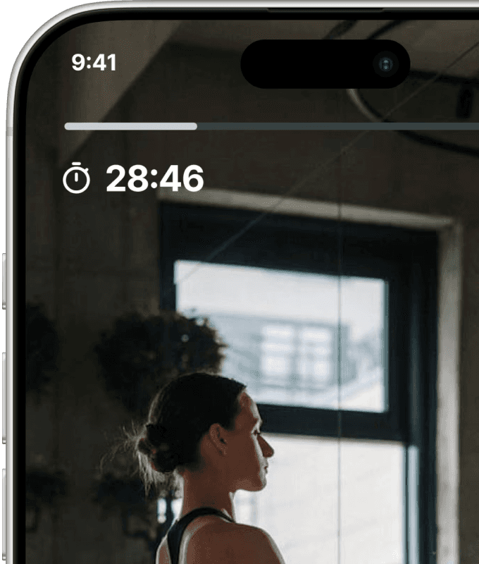 FlowFit Mockup Class Time Feature