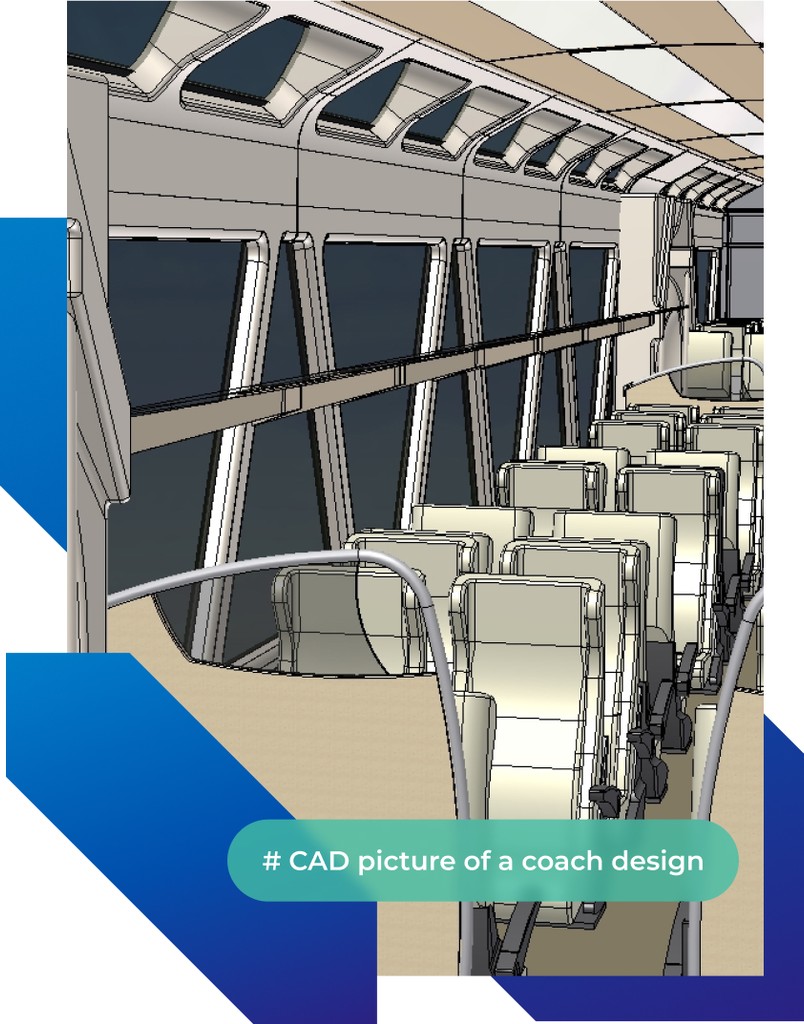 CAD picture of a coach design