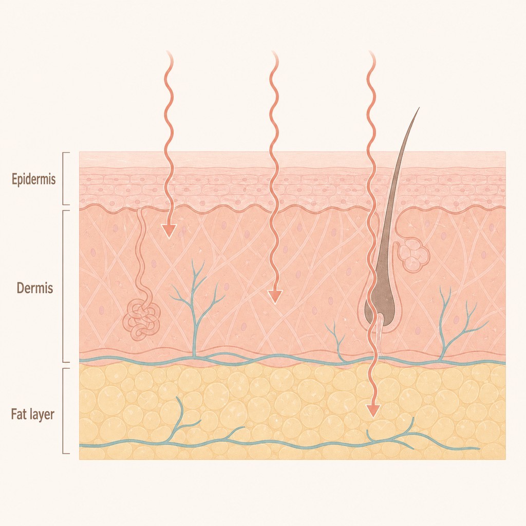 How Onda utilizes heat to target collagen and fat