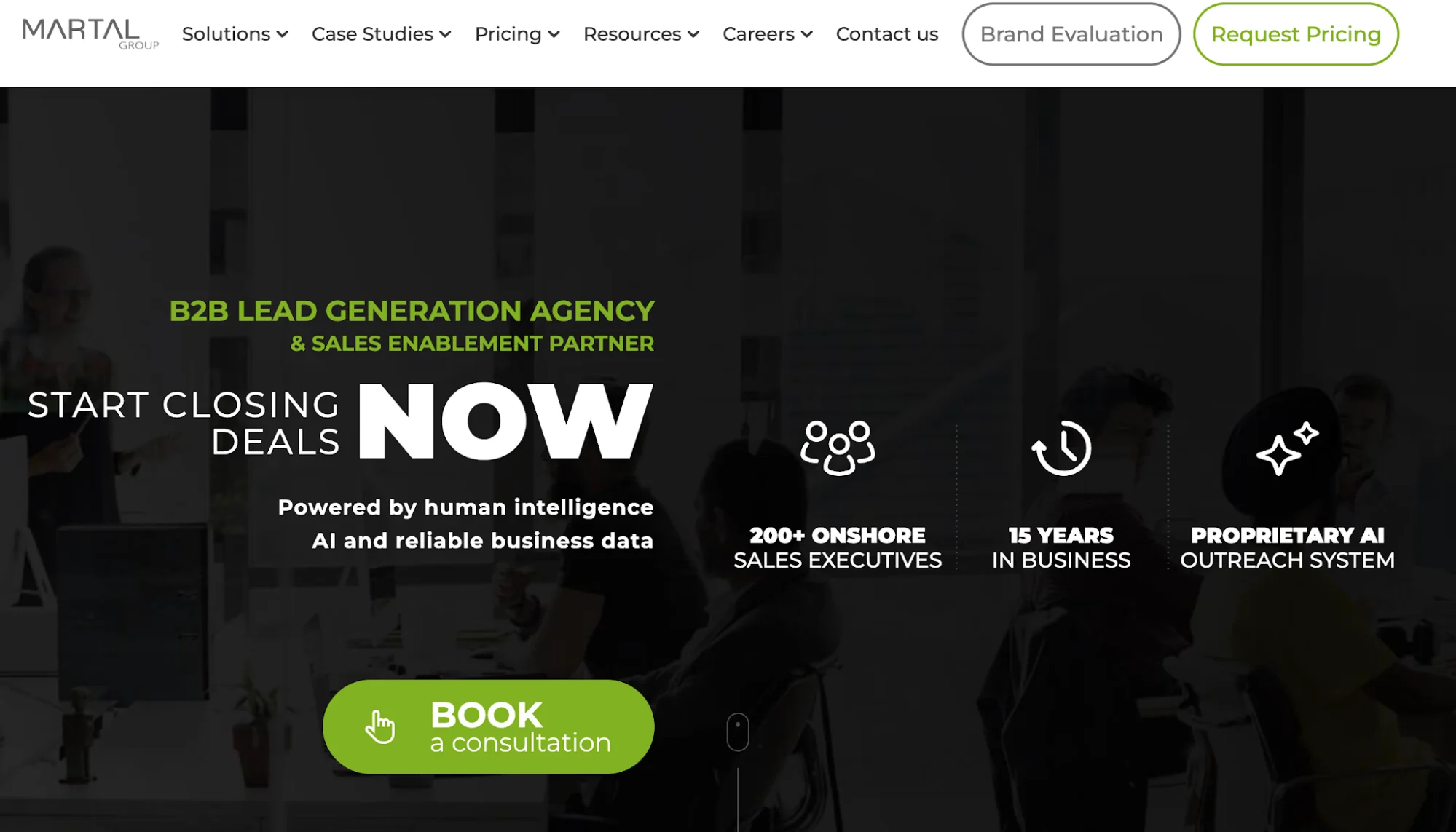 martal group: top Pearl Lemon Leads competitor for B2B lead generation