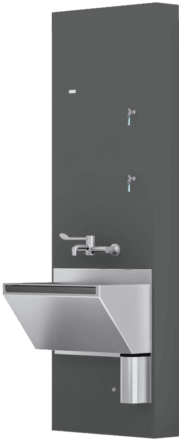 A through ceiling type integrated plumbing system