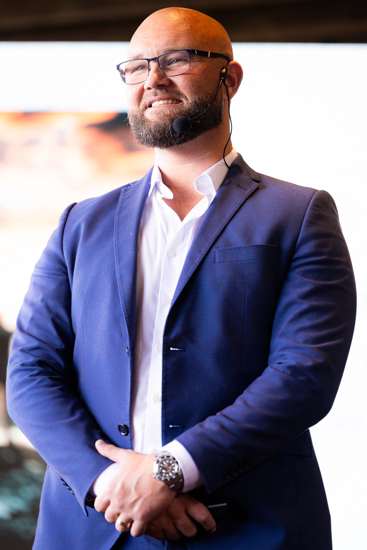 Portrait of portfolio creator – front view