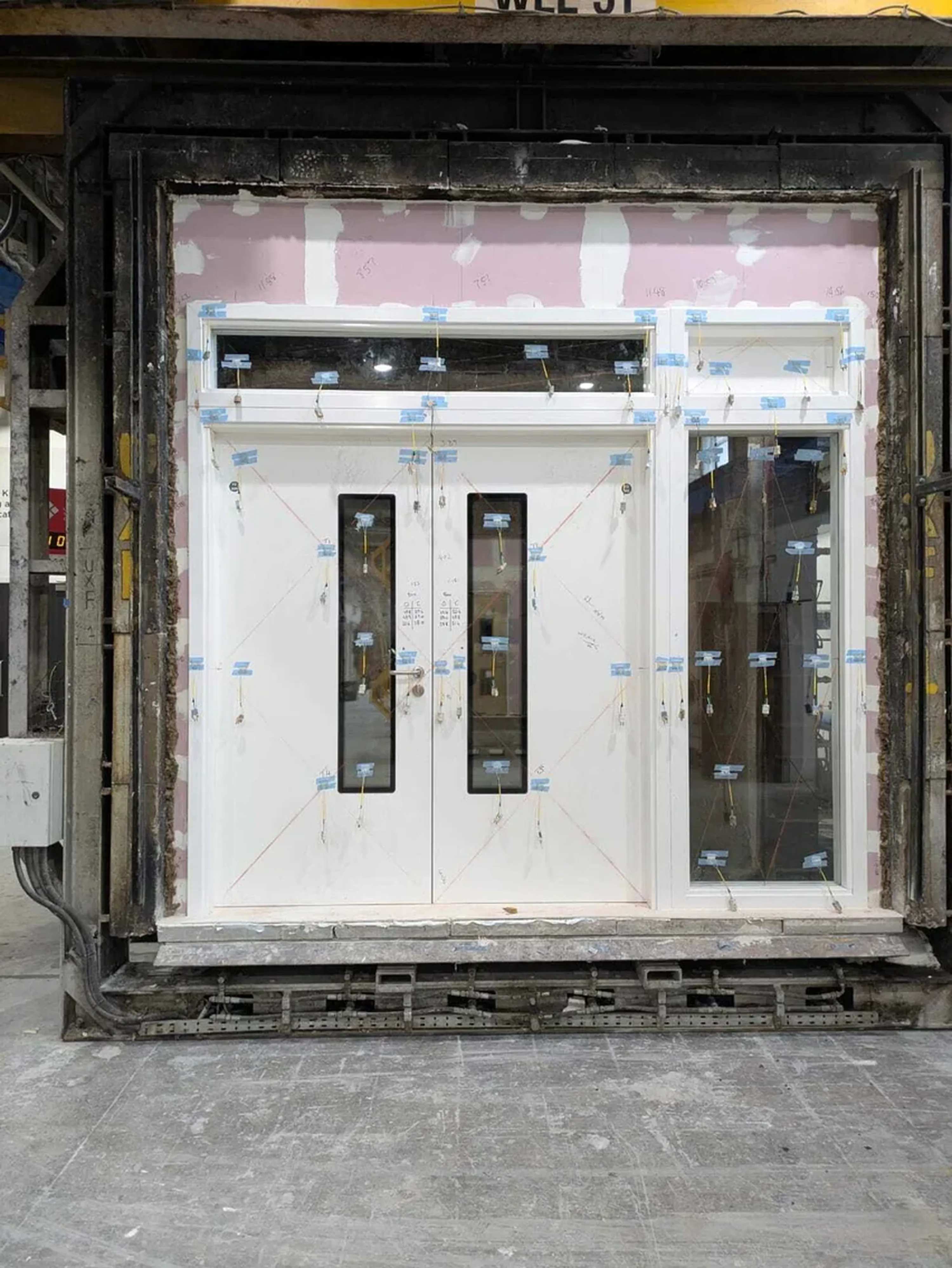 Fire resistance testing of Hygidoor in test facility