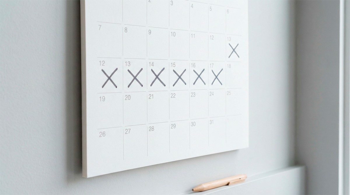 black marker on notebook