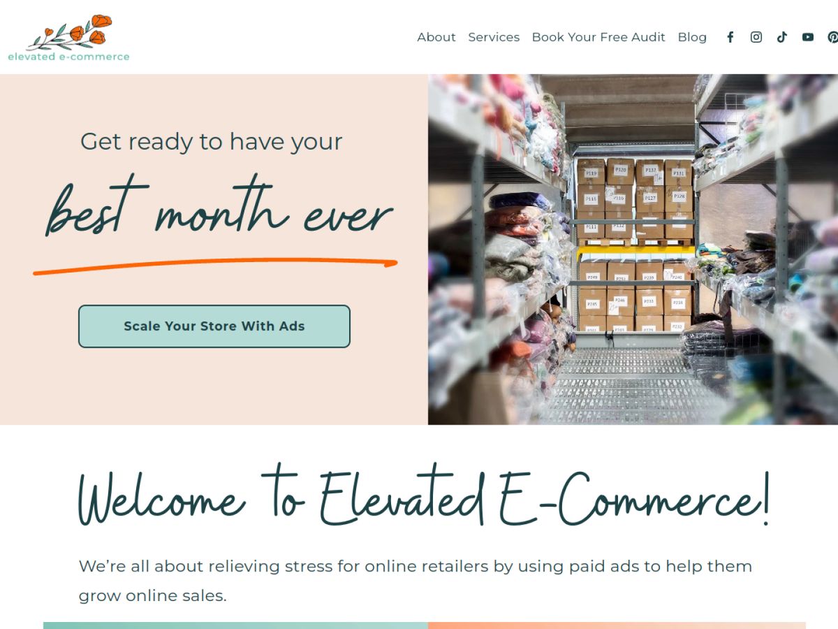 Elevated E-Commerce website
