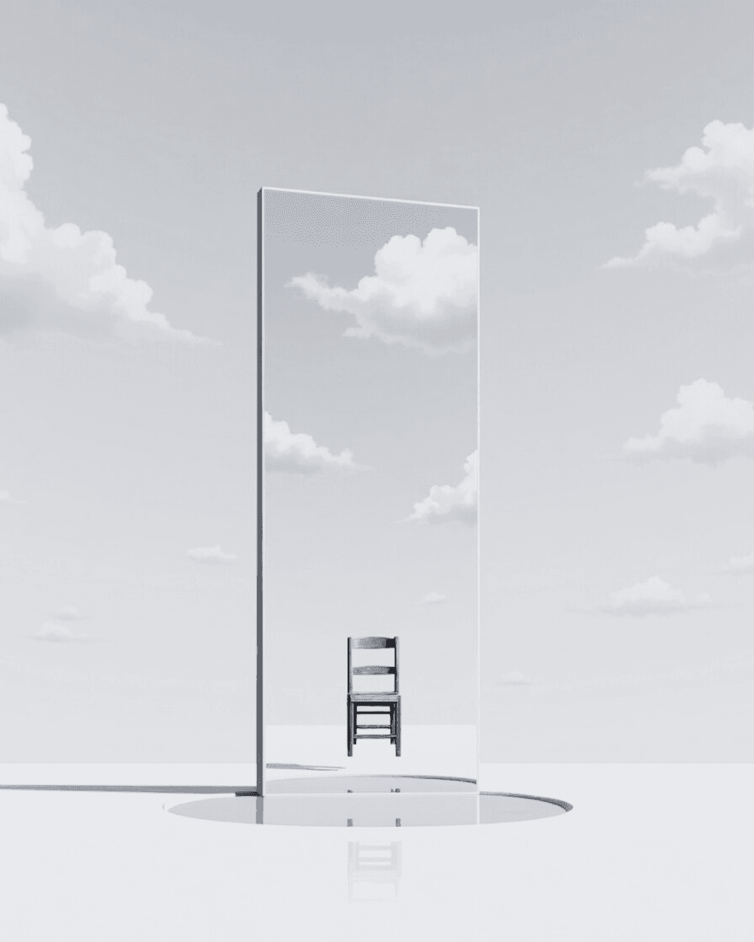 Soft pink and orange gradient with dreamy, ethereal lighting effects