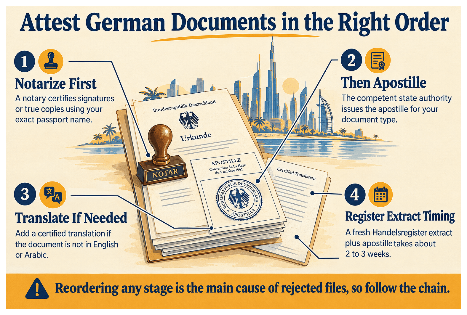 Infographic: How to Get Your Germany Documents Attested for a Dubai Company