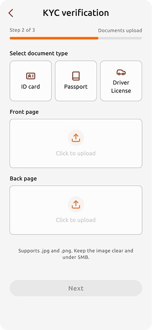 Fintech UX design for KYC onboarding workflow, highlighting step-based interaction design, compliance-driven user experience, and scalable identity verification system.