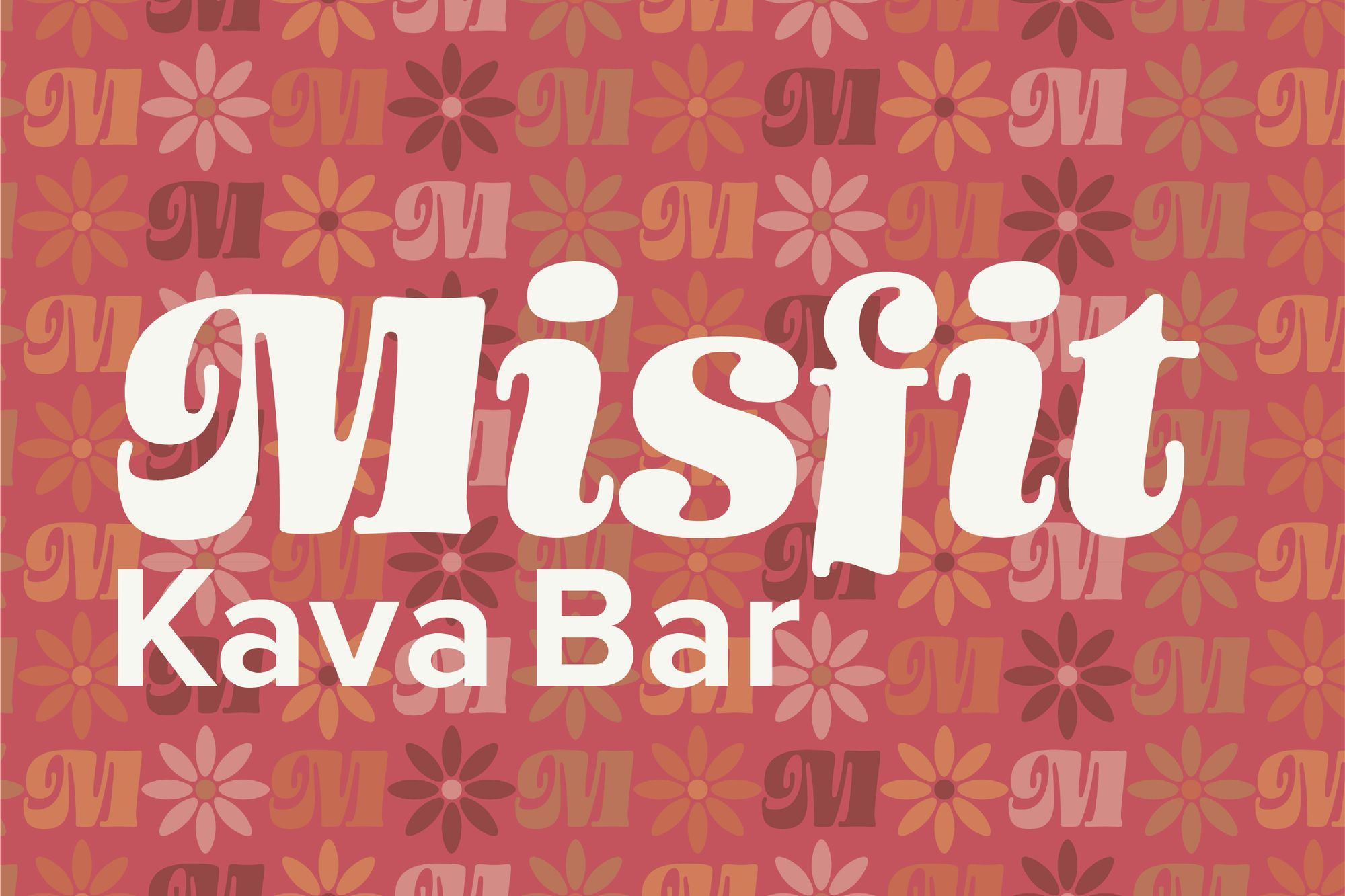 Misfit Kava Bar typemark and branding