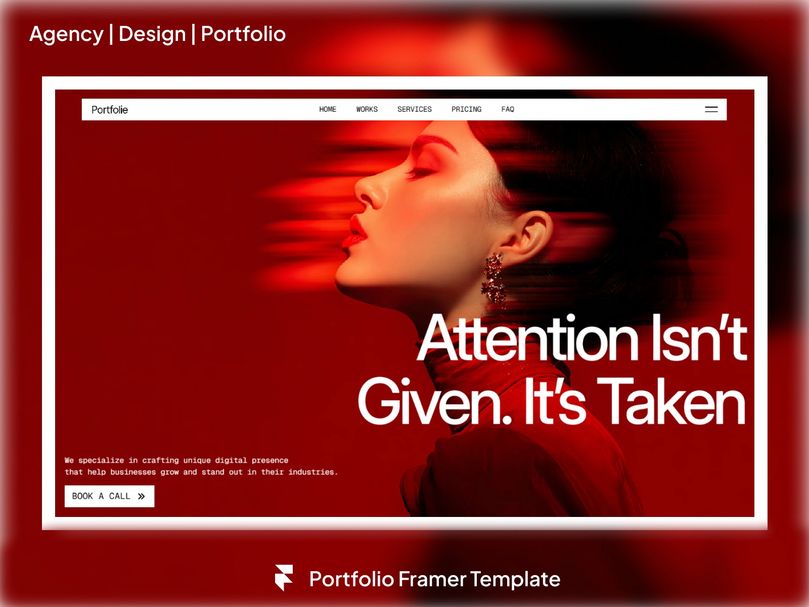 Portfolie — 黑白极简专业创意机构官网设计灵感