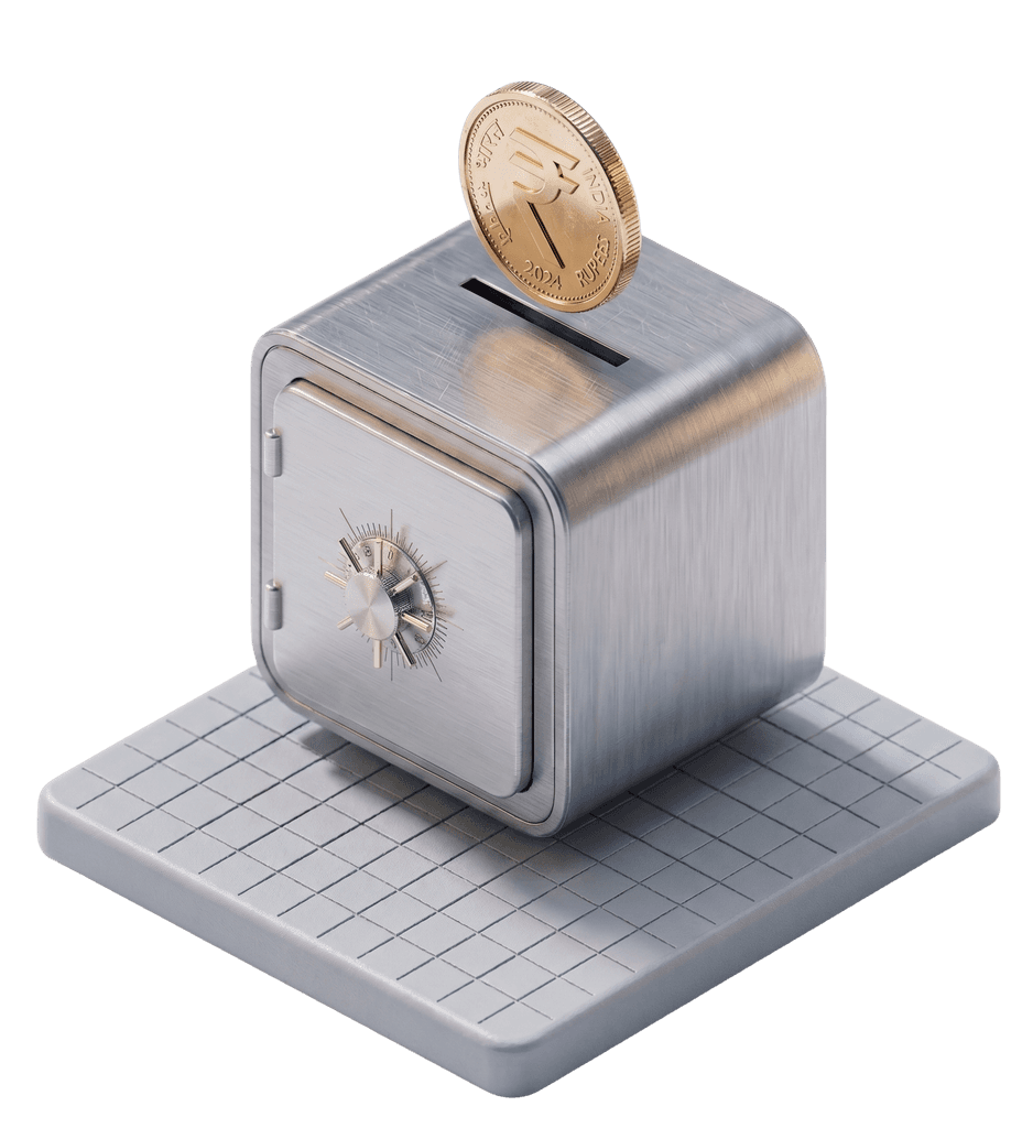 Illustration showing Save feature of income tax app by Quicko