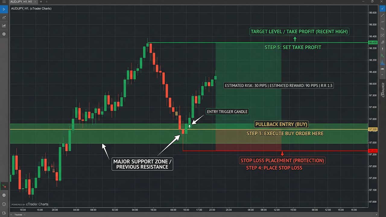 Example Trade Using the Most Volatile Pairs