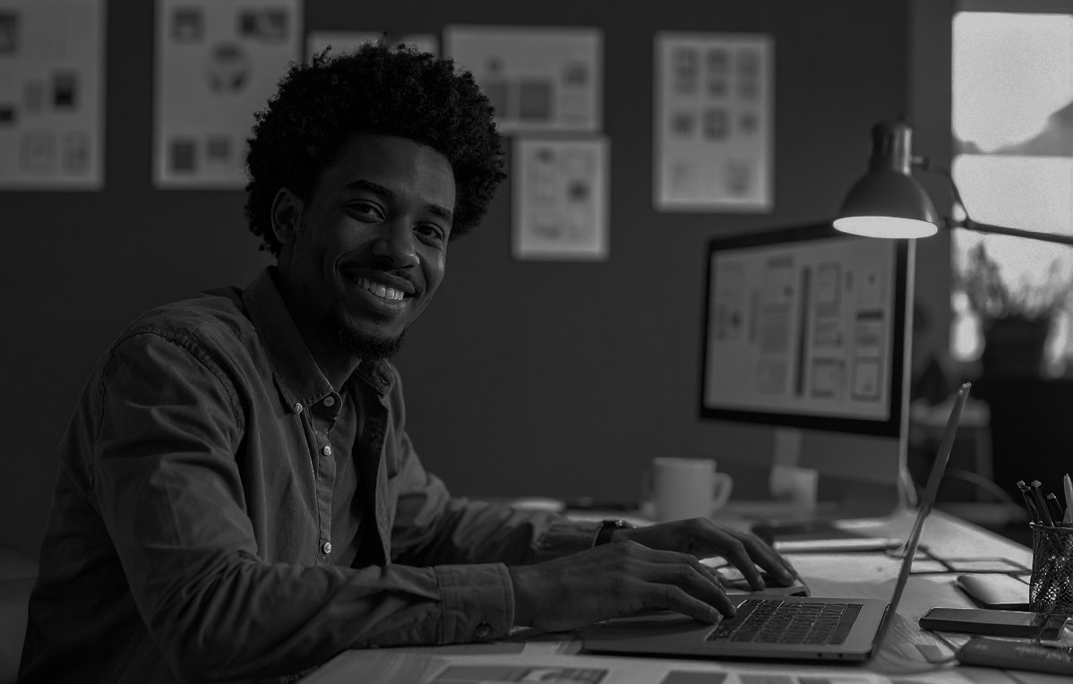 Happy UX designer