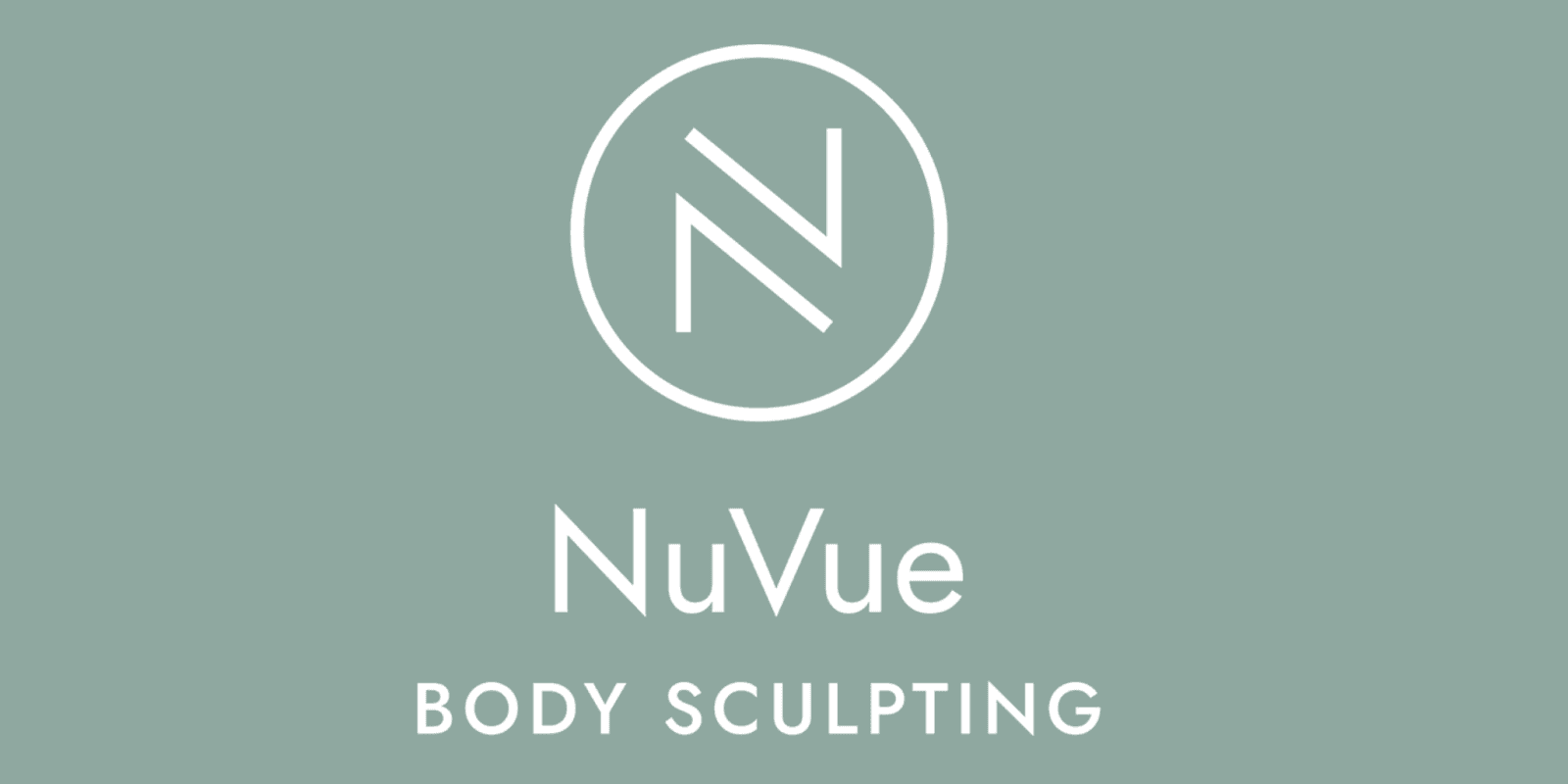 Logo of NuVue Body Sculpting, founded by Abby Mortimer, offering advanced lymphatic drainage for long-term wellness and recovery