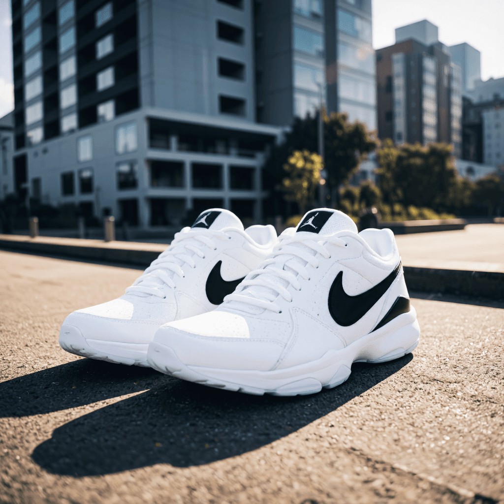 product photography of a pair of athletic shoes