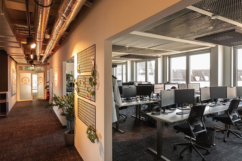 View of the modern Sovendus office