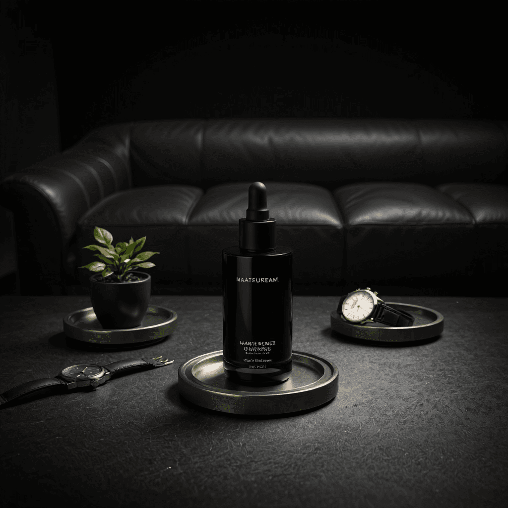 product photography of bottle of skincare product