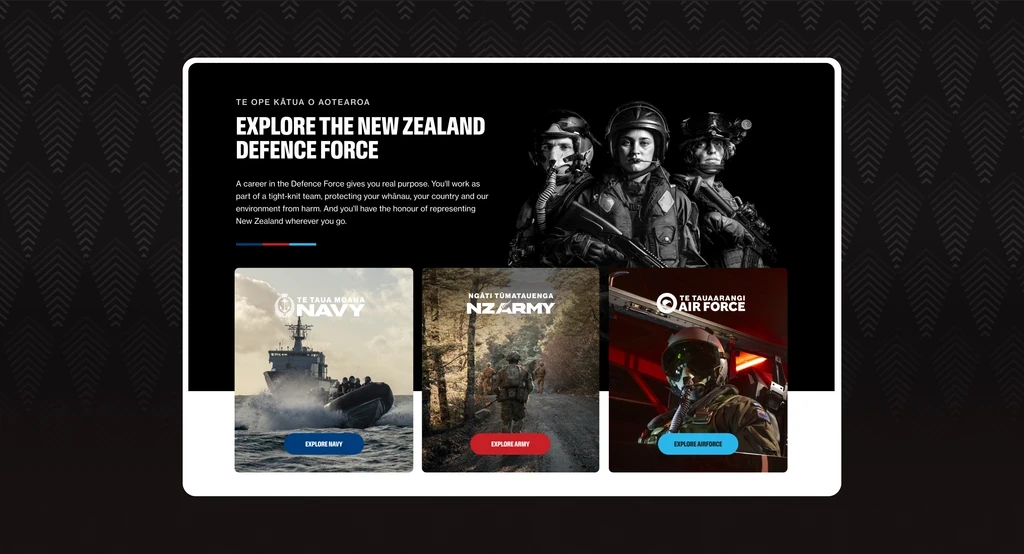 NZDF Careers Homepage