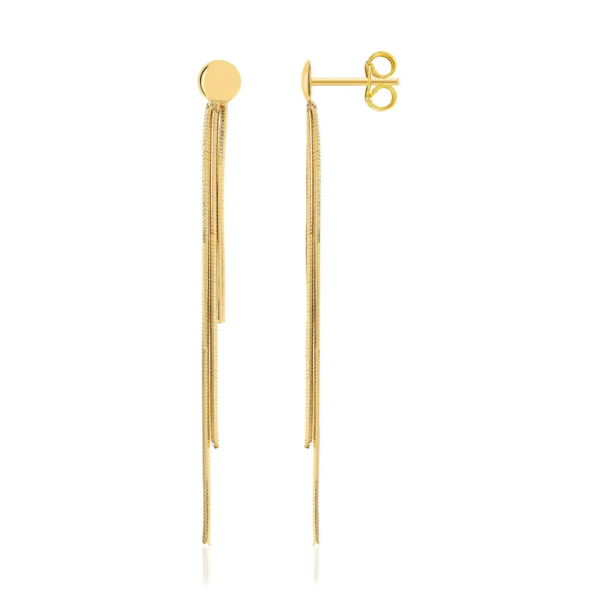 Boucles d'oreilles en or jaune 750