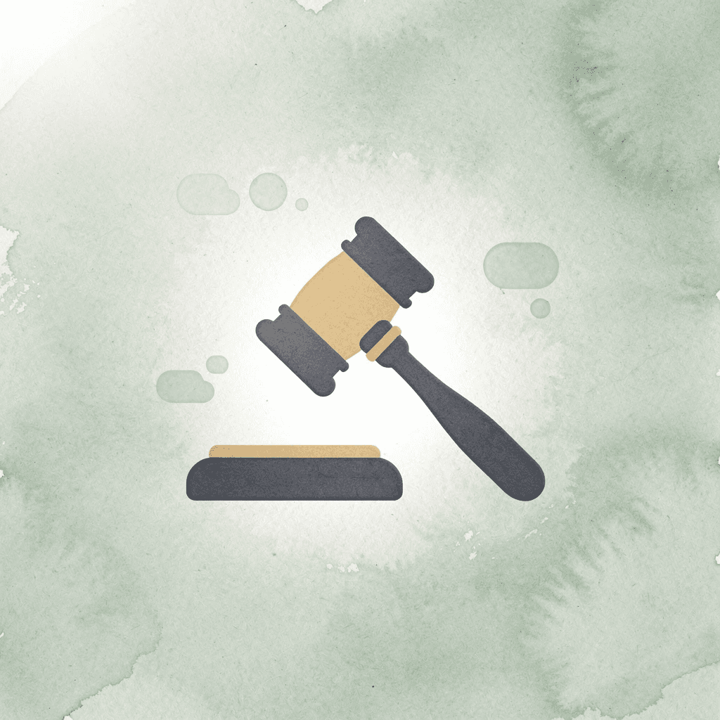 Gavel icon representing the current legal status of the Life360 lawsuit