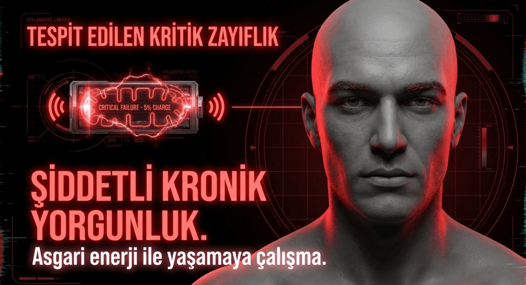 Nanomorf – Değişikler Griler fraksiyonu: Fiziksel dayanıklılığı artmış ancak yorgun karakter tasarımı. Distopik bir atmosferde, 2026 çıkışlı iddialı bir yerli biyopunk bilimkurgu romanı görseli.