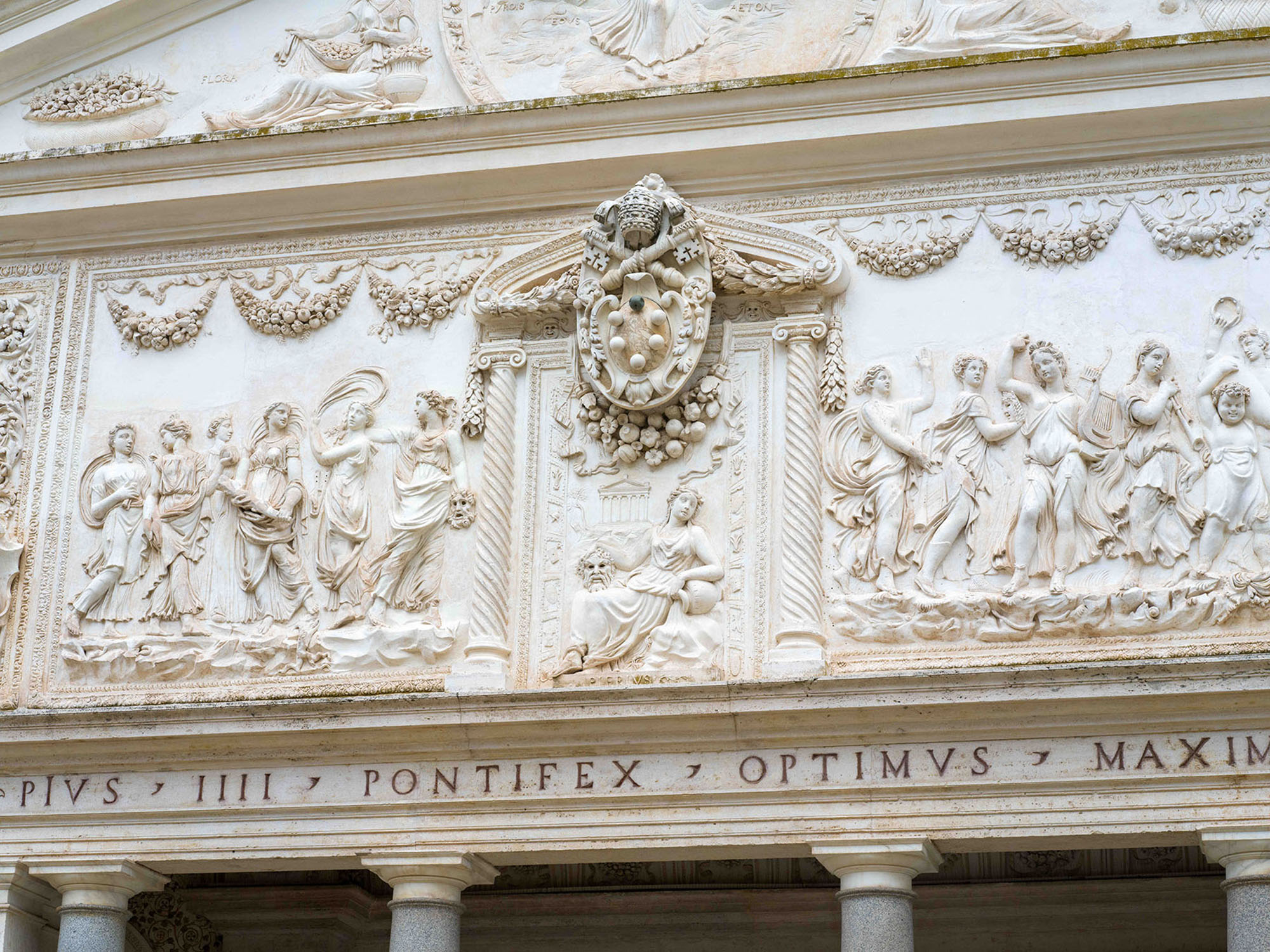 Pontifical Academy of Sciences facade in Vatican City, home to global sustainability and human impact dialogue.