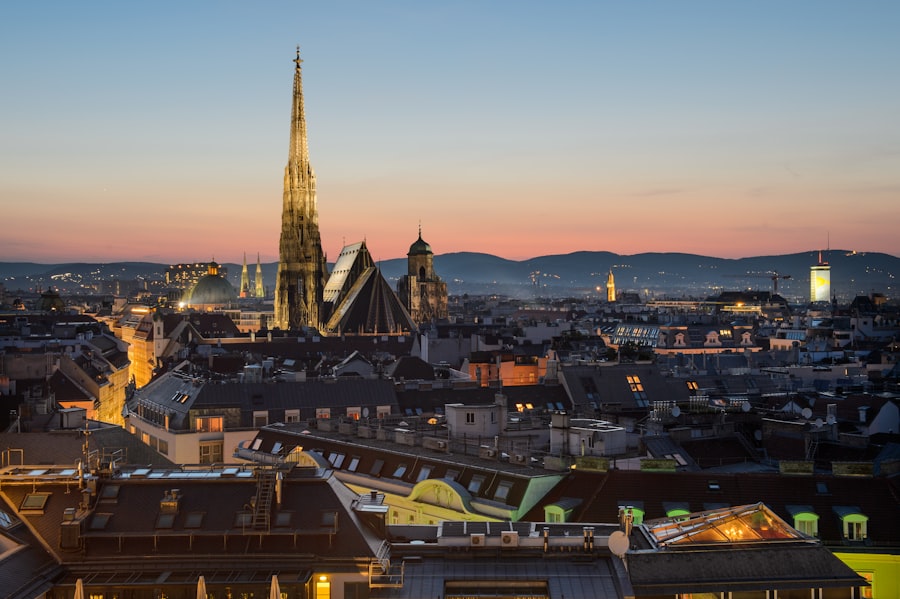 European architectural destination