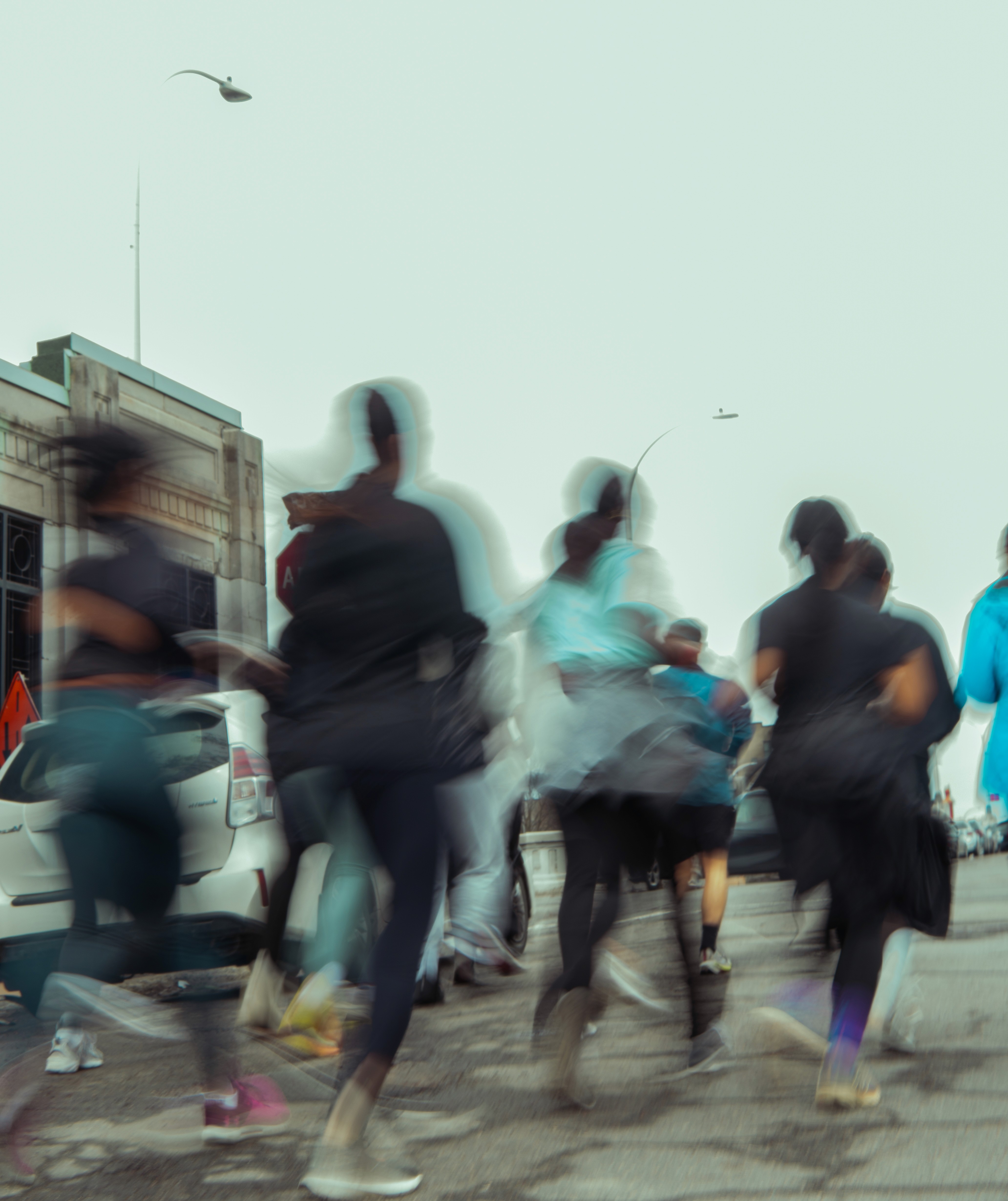 people running