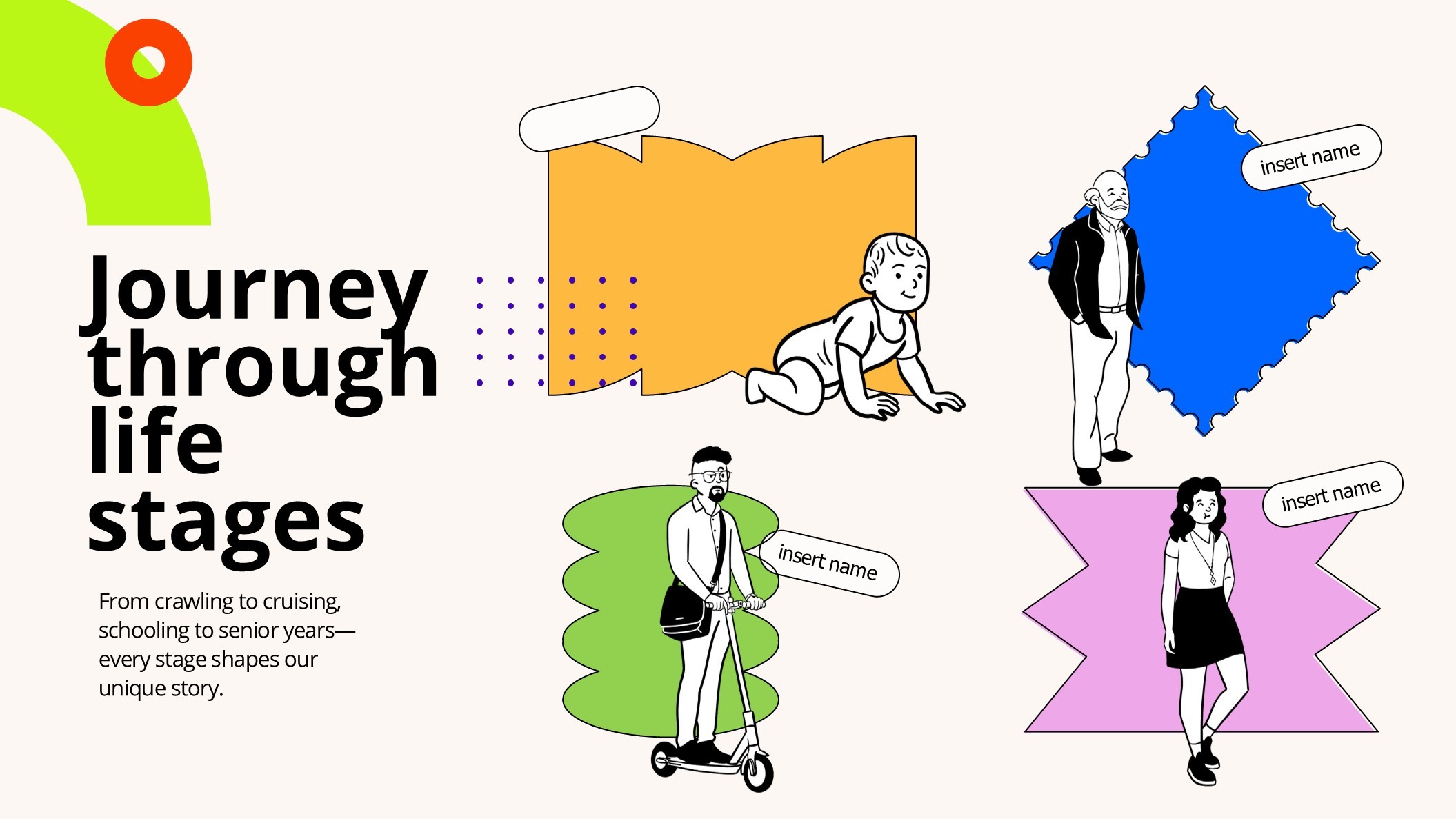 Visual Representation of Life Stages Journey