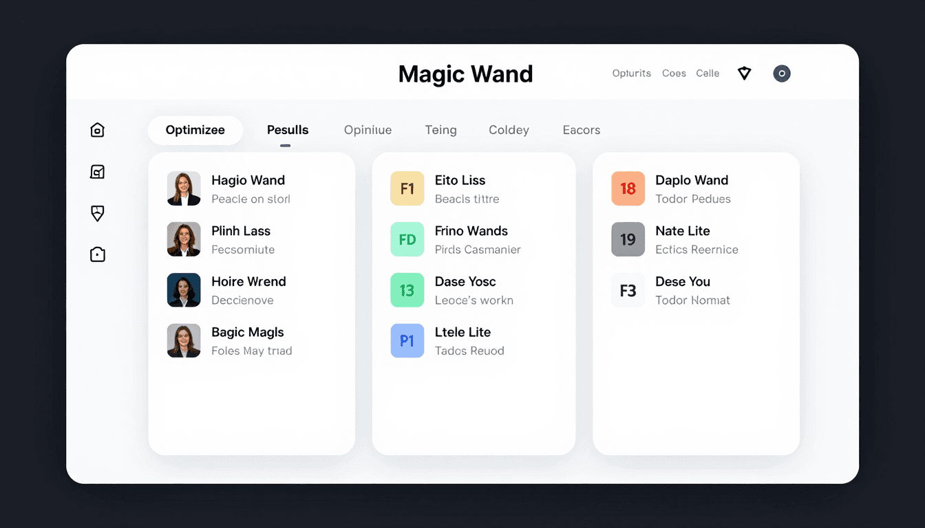 Listybox Magic Wand interface generating optimized keywords