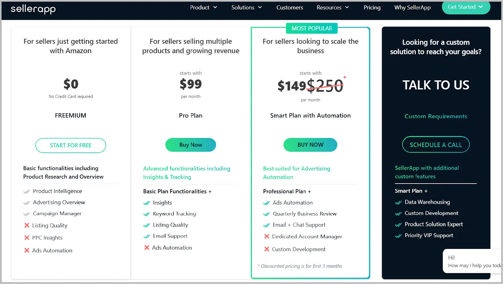 Sellerapp pricing plans @@ Sellerapp pricing plans