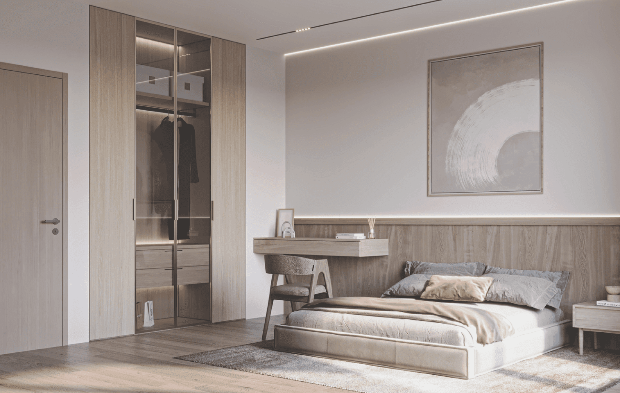 Project showcase image featuring a modern, refined interior.