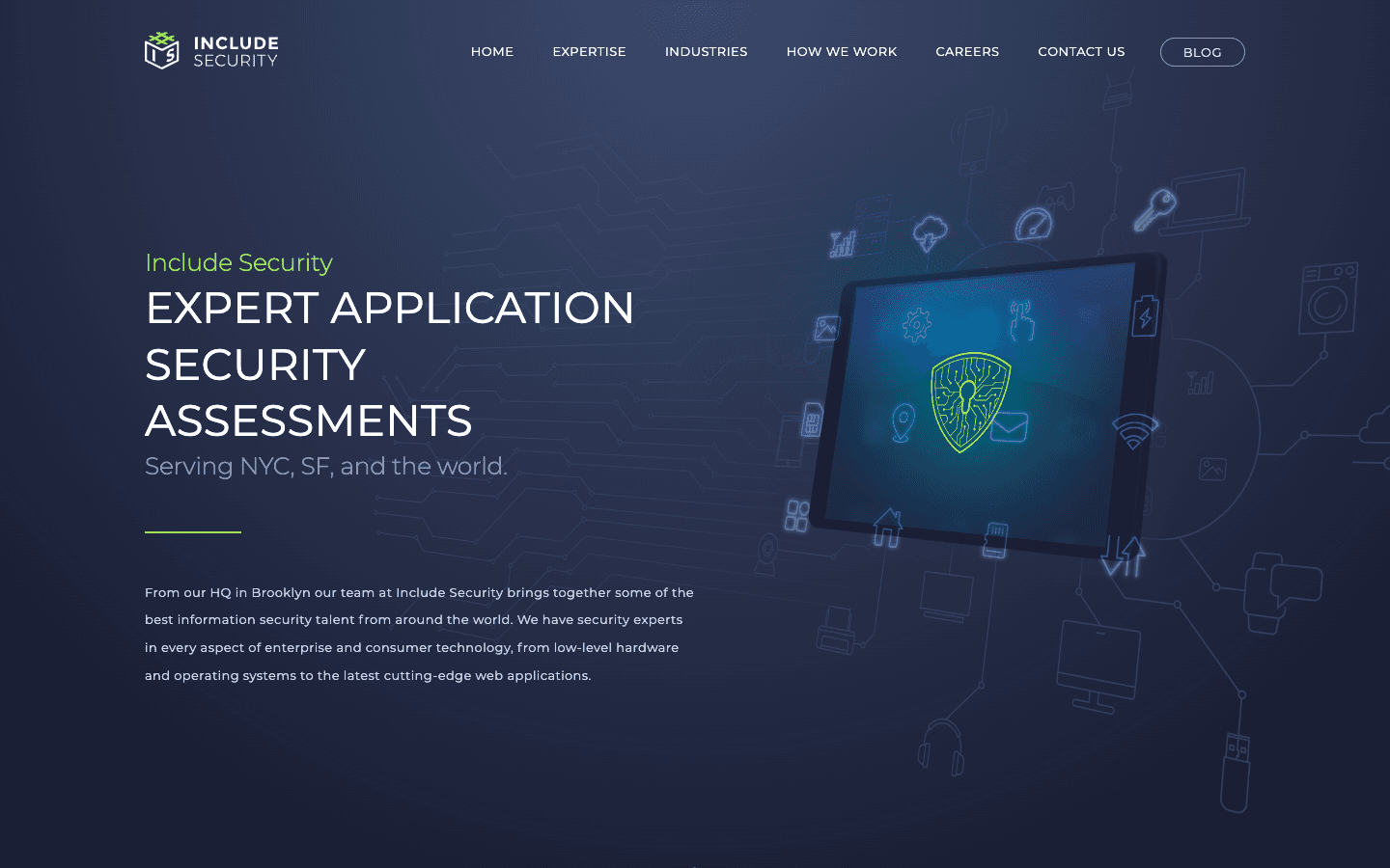 Include Security application security assessment page