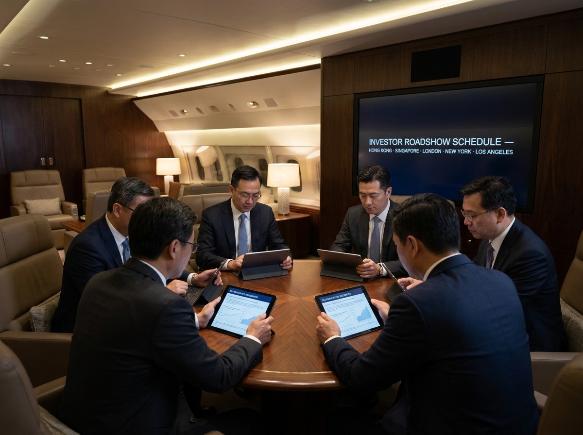 IPO 로드쇼 M&A 미팅 멀티시티 전용기 차터 - 글로벌 7개 도시 5일 일정 임원 그룹