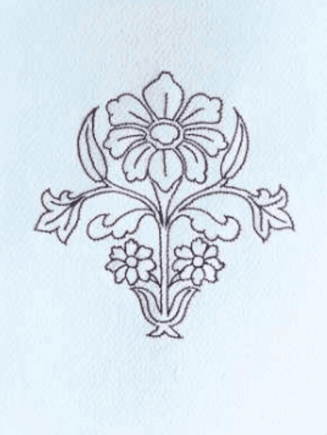 herd of sheep on road painting