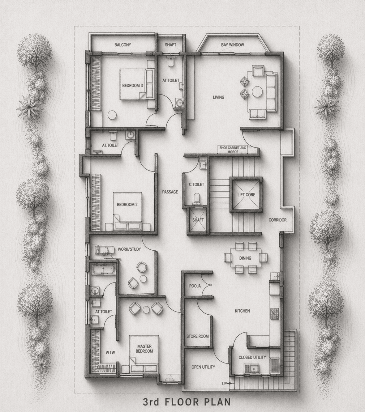 Project showcase image featuring a modern, refined interior.