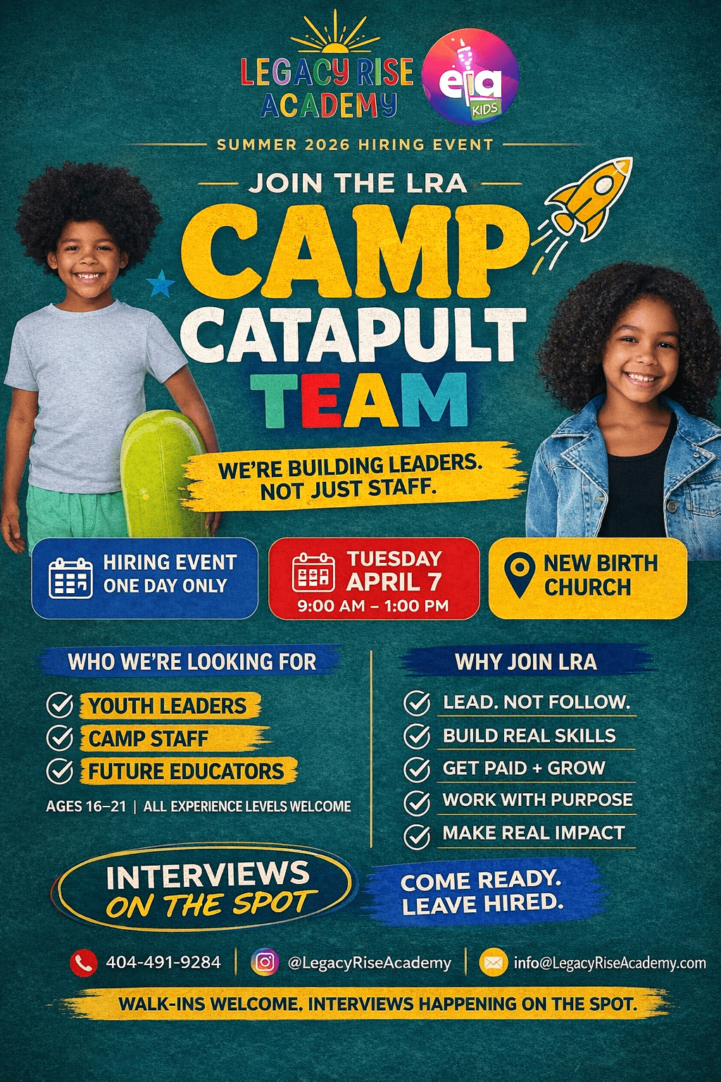 Legacy Rise Academy team