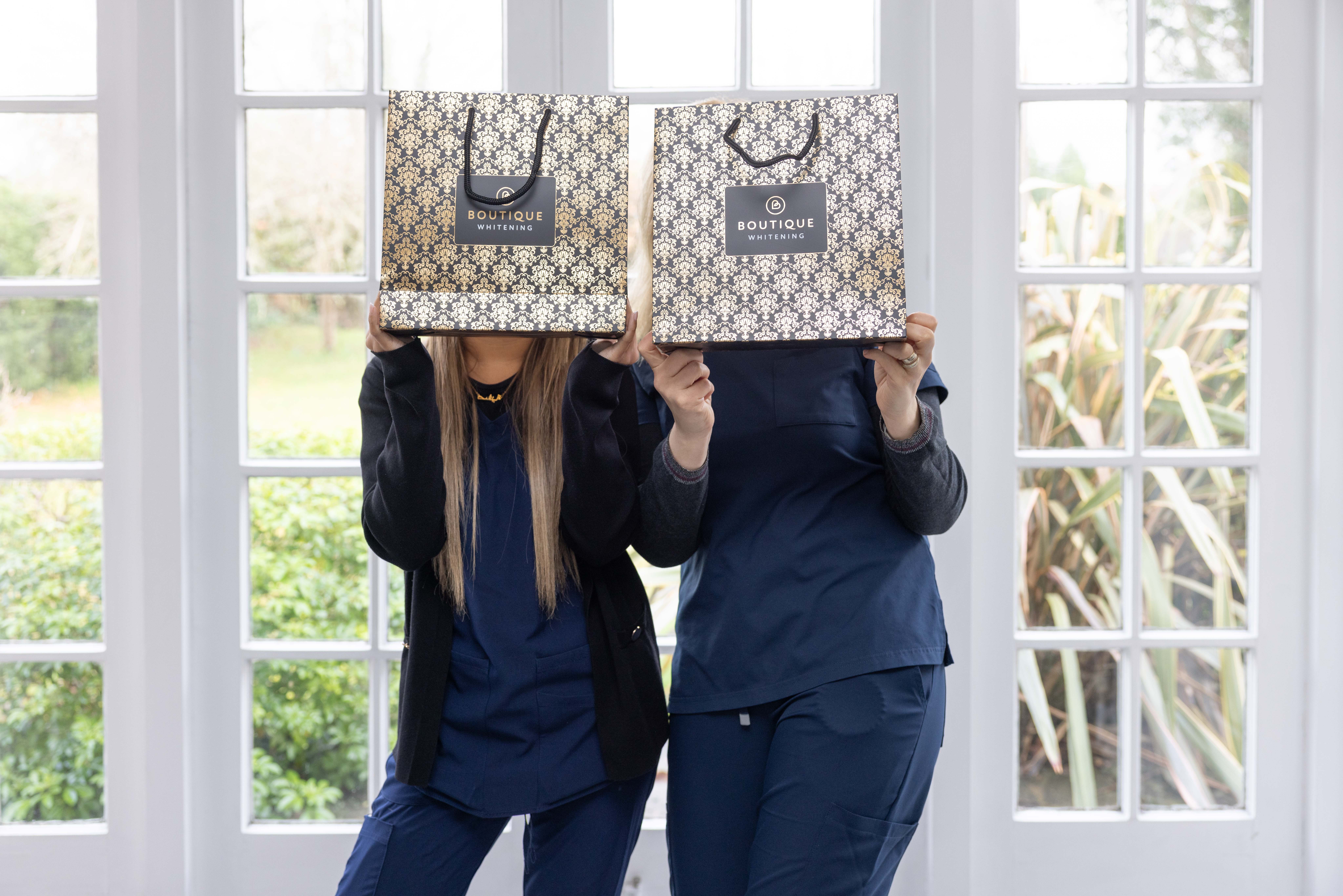 red and white massage chair