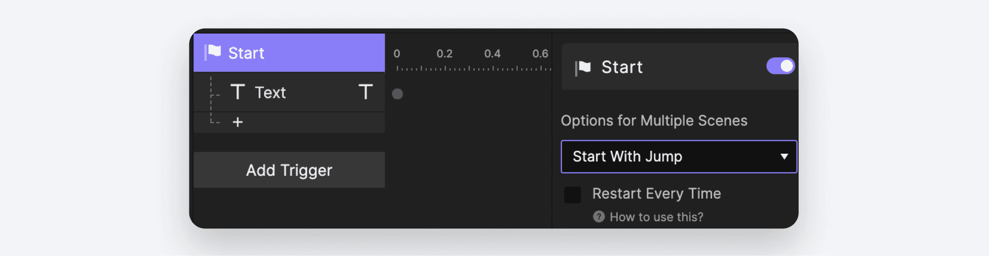 options for multiple scenes