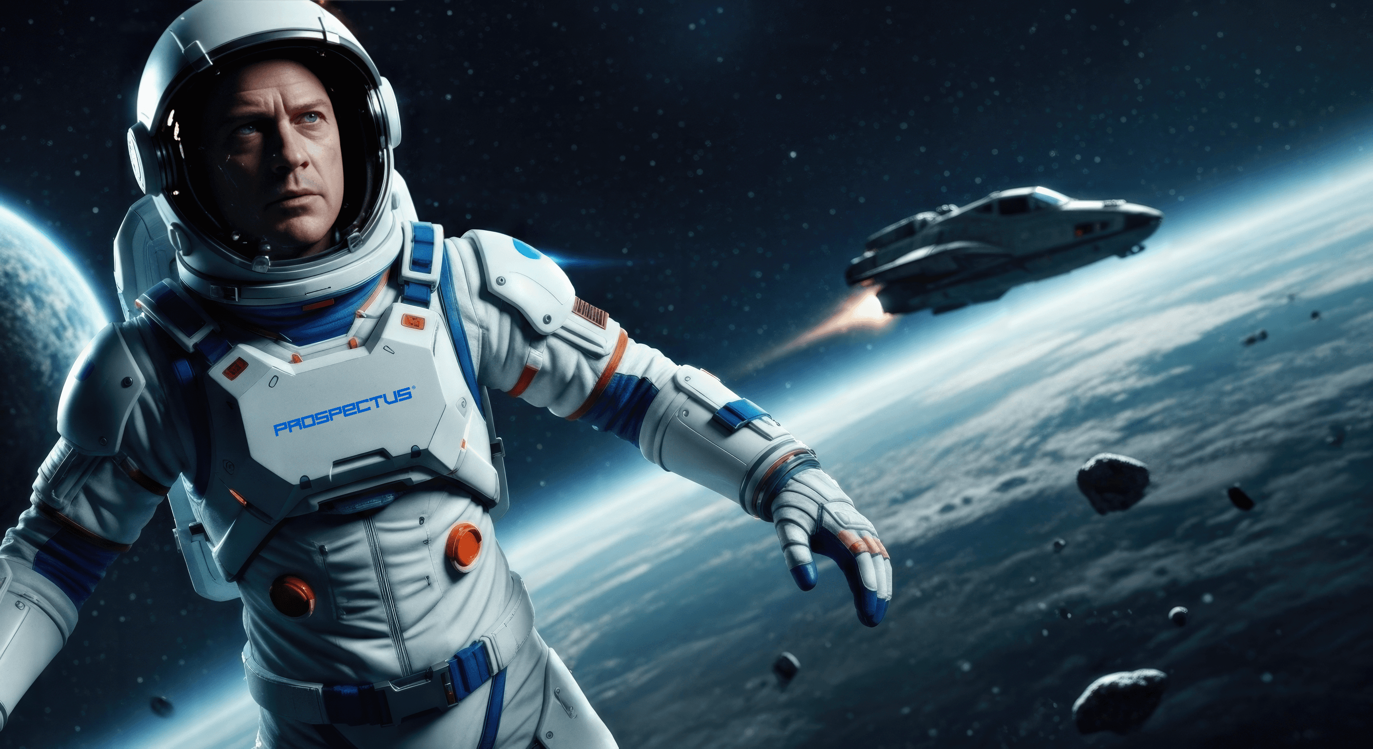 Office Picture with dark elements and blue light