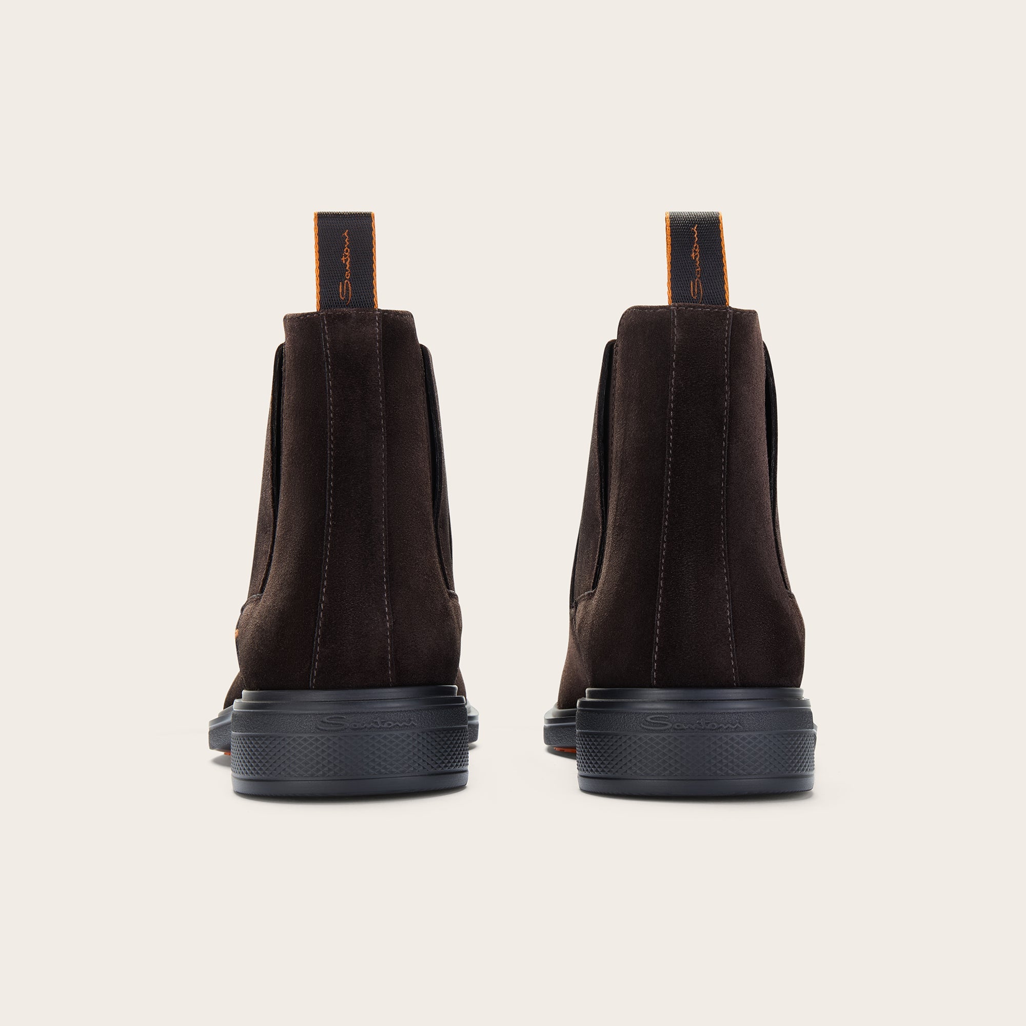 Men's Dark Brown Suede Easy Boot - Mandelli UK