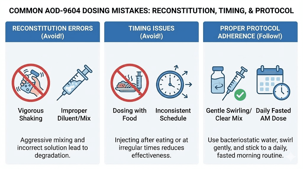 Common AOD 9604 dosing mistakes to avoid for better results