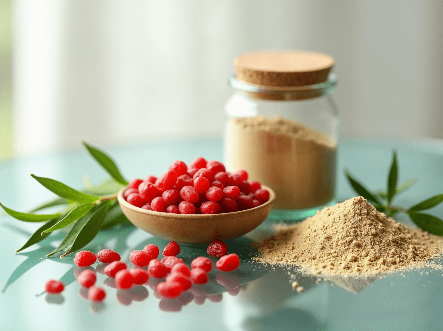 An image showing adaptogens