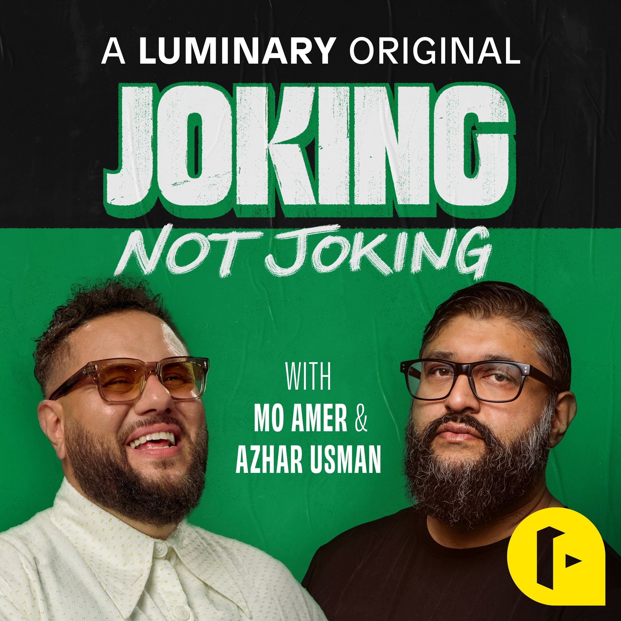 Joking Not Joking podcast cover design
