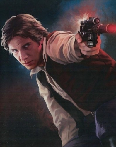 Han Solo and his trusty DL-44 blaster.